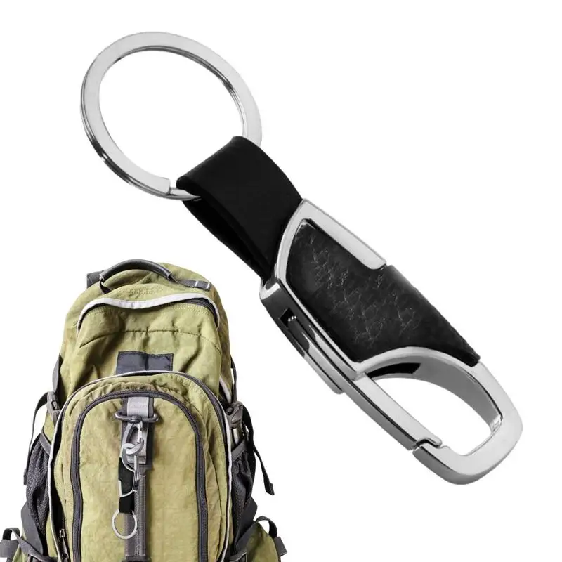 

Leather Keychain For Men Upscale Car Keychain Key Ring Quick Release Clip Key Chain Stylish Simplicity Key Ring Clip Car Key