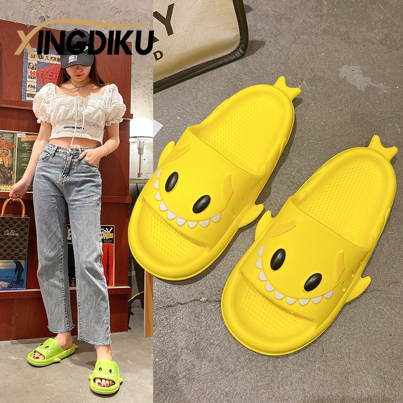 

chanclas tiburon Women Summer Sandals Women 2022 Flip Flops Home Anti-skid Couple Fashion Shoes Outdoor Indoor Funny Slippers