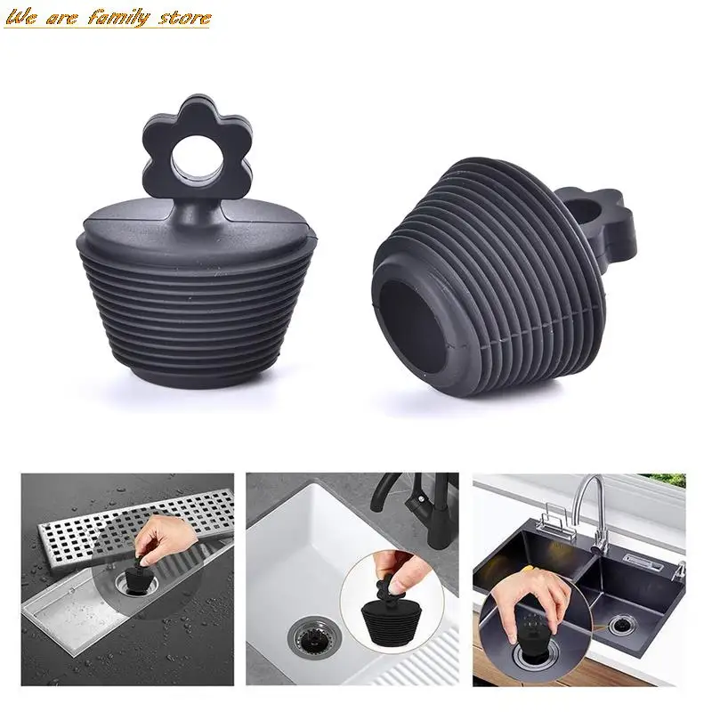 

New Spiral Flower Silicone Plug Plugging Bathtub Plugging Sink Plug Wash Basin Plug