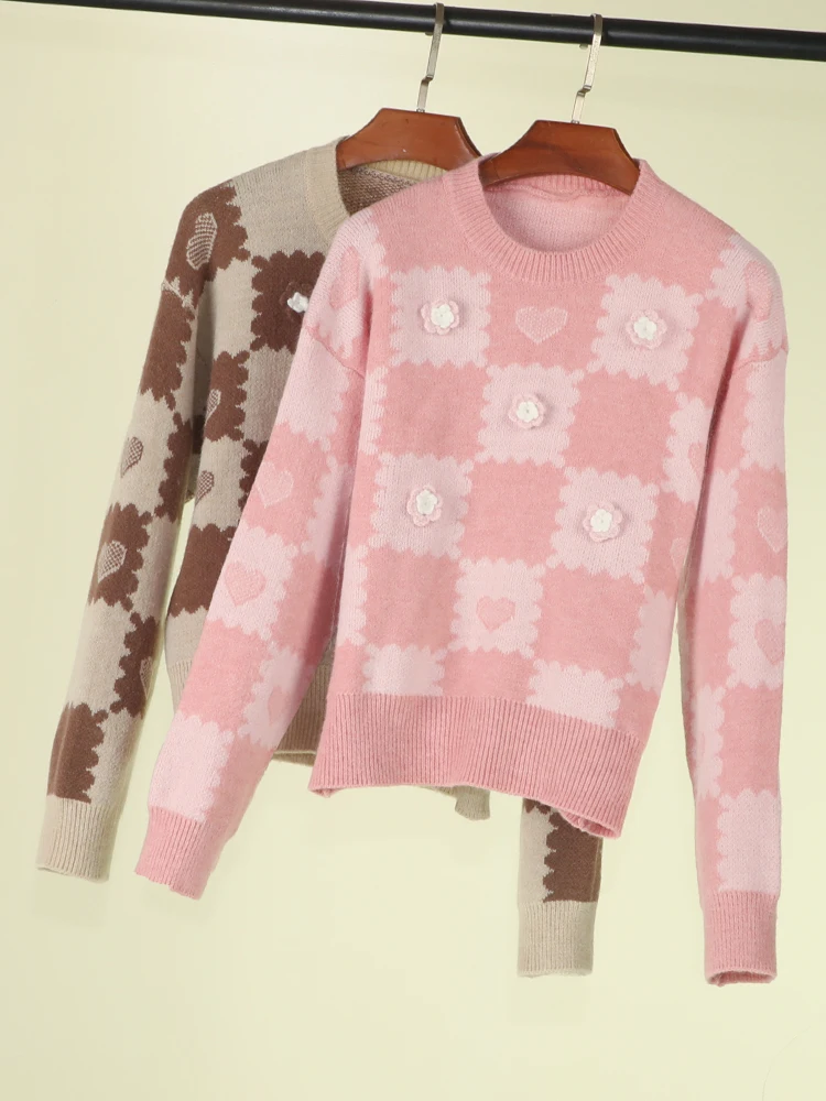 

Blouses Outerwear Basic Knitted Woman Jumper Clothes Korean Fashion Long Sleeve Top Clothing Women's Sweater Cropped Ladies 2023