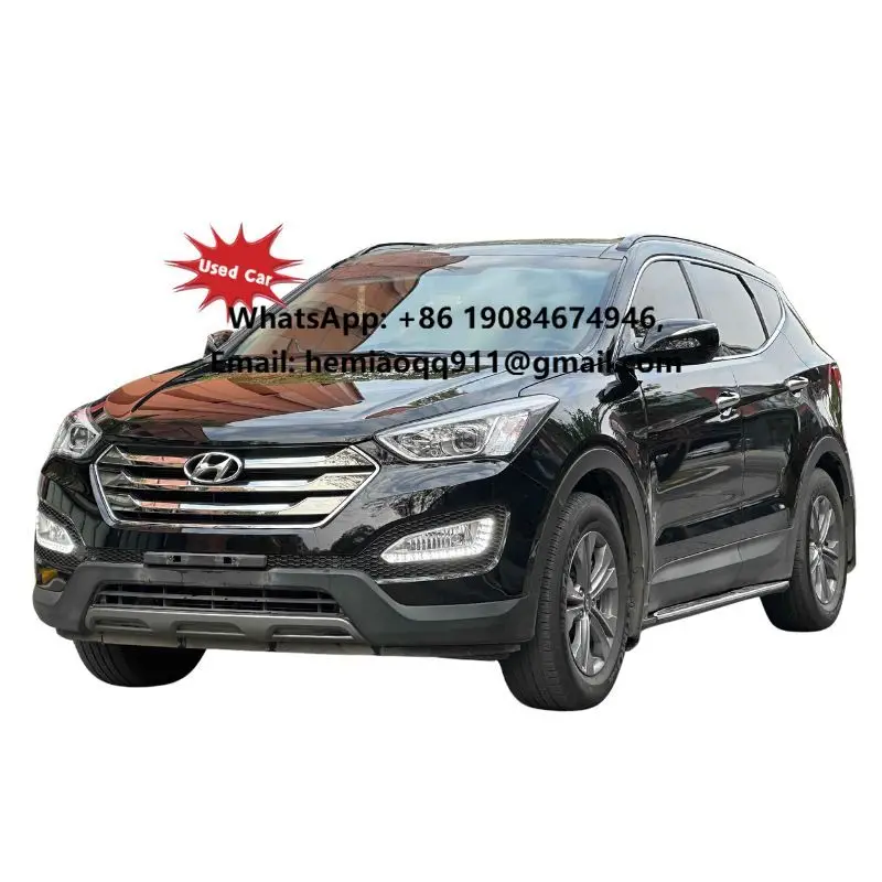 Фото Лучшая распродажа 2022 года: Hyundai Santa Fe 2013 года, оптовая цена, подержанные недорогие автомобили, спортивный внедорожник 2.4L 4dr, управление аудиосистемой на руле №1