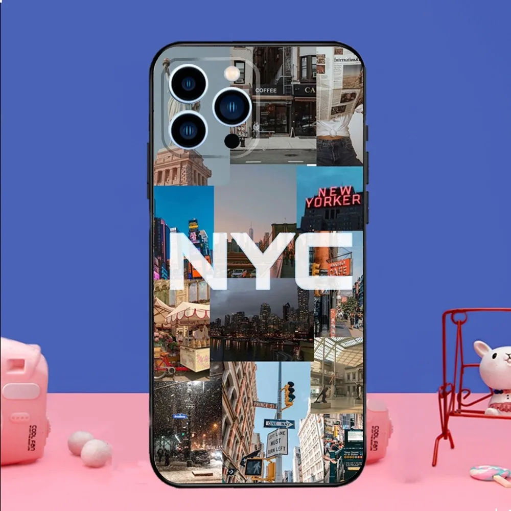Чехол для телефона NEW YORK Статуя Свободы iPhone 14 13 12 Mini 11 Pro XR X XS MAX 6S 7 8 Plus силиконовый