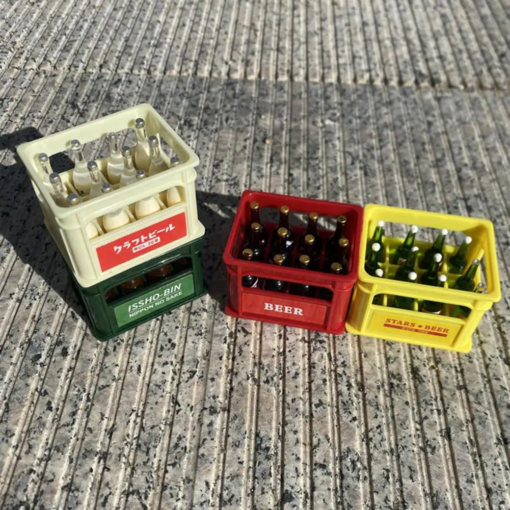 

Миниатюрная корзина на 12 ячеек, реалистичный вид 1:6/1:12, кукольный домик, напитки корзина для бутылок, игрушка для ролевых продуктов, для микроландшафта