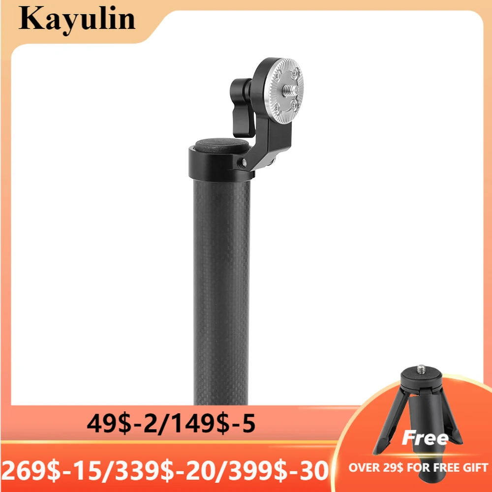 

Kayulin Carbon Fiber Handle Grip Shoulder Rig ARRI Handle with ARRI Rosette for DSLR Video Camera Camcorder Action Stabilizing