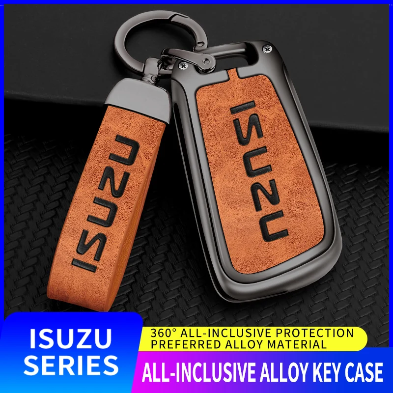 

Car Styling Key Fob Case Full Cover Protector Holder Shell For Jiangxi Isuzu Pickup DMAX Ruimai Mu-X Mu Ranger Auto Accessories