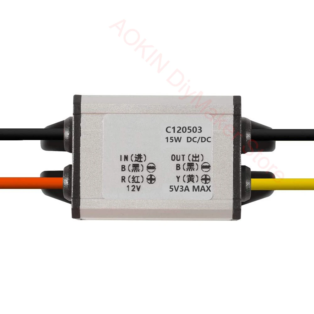 

AOKIN Понижающий преобразователь напряжения 12В до 5В 3А