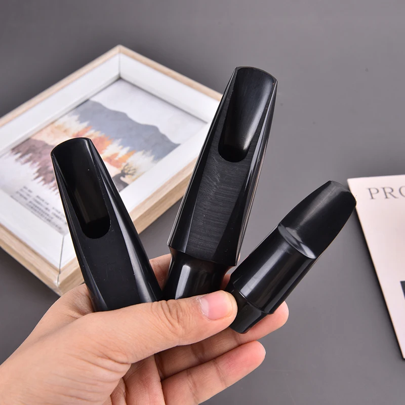 

3 sizes Professional Soprano/Tenor /Alto Saxophone ABS Plastic Mouthpiece Black 1pc
