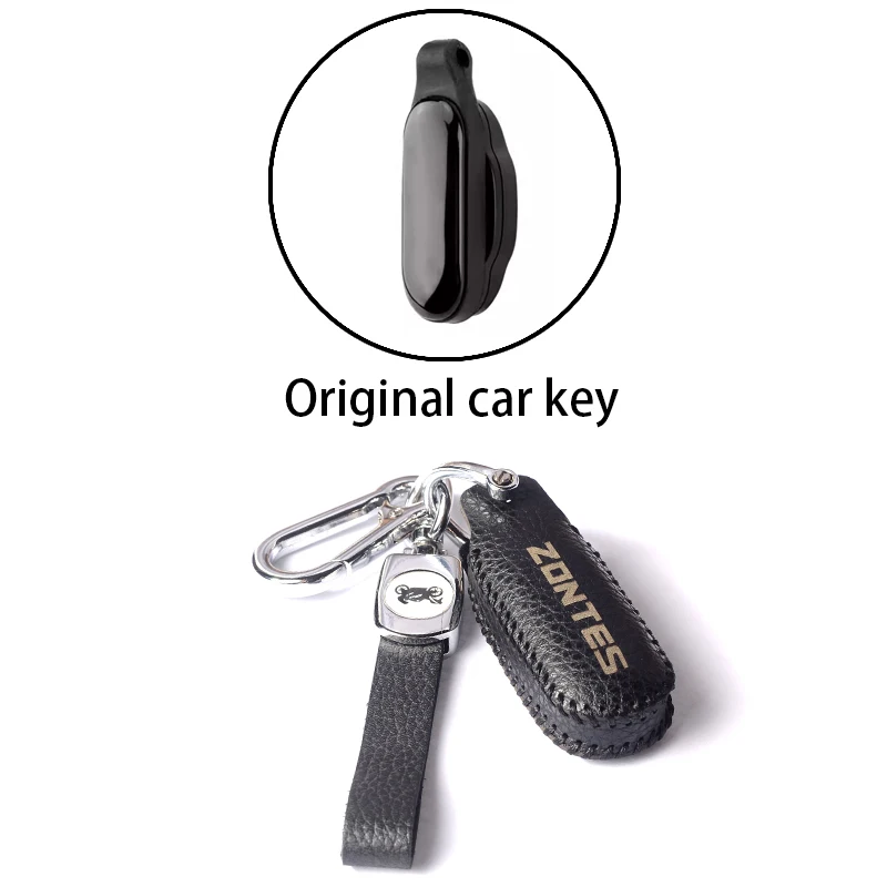 

Для Zontes 350E, модификация мотоцикла, защитный чехол для ключей с дистанционным управлением, кожаный защитный чехол для ключей, украшение для ключей