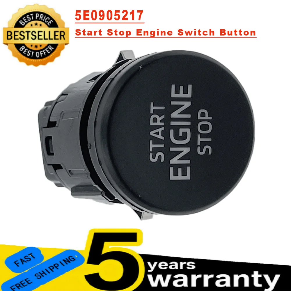 

1 шт. новый для Skoda Superb Kodiaq Octavia Fabia Rapid 2008- автоматический переключатель запуска двигателя 5E0905217 5ED905217 5ED 905 217