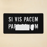 latin quote si vis pacem para bellum if you want peace prepare for war mouse pad