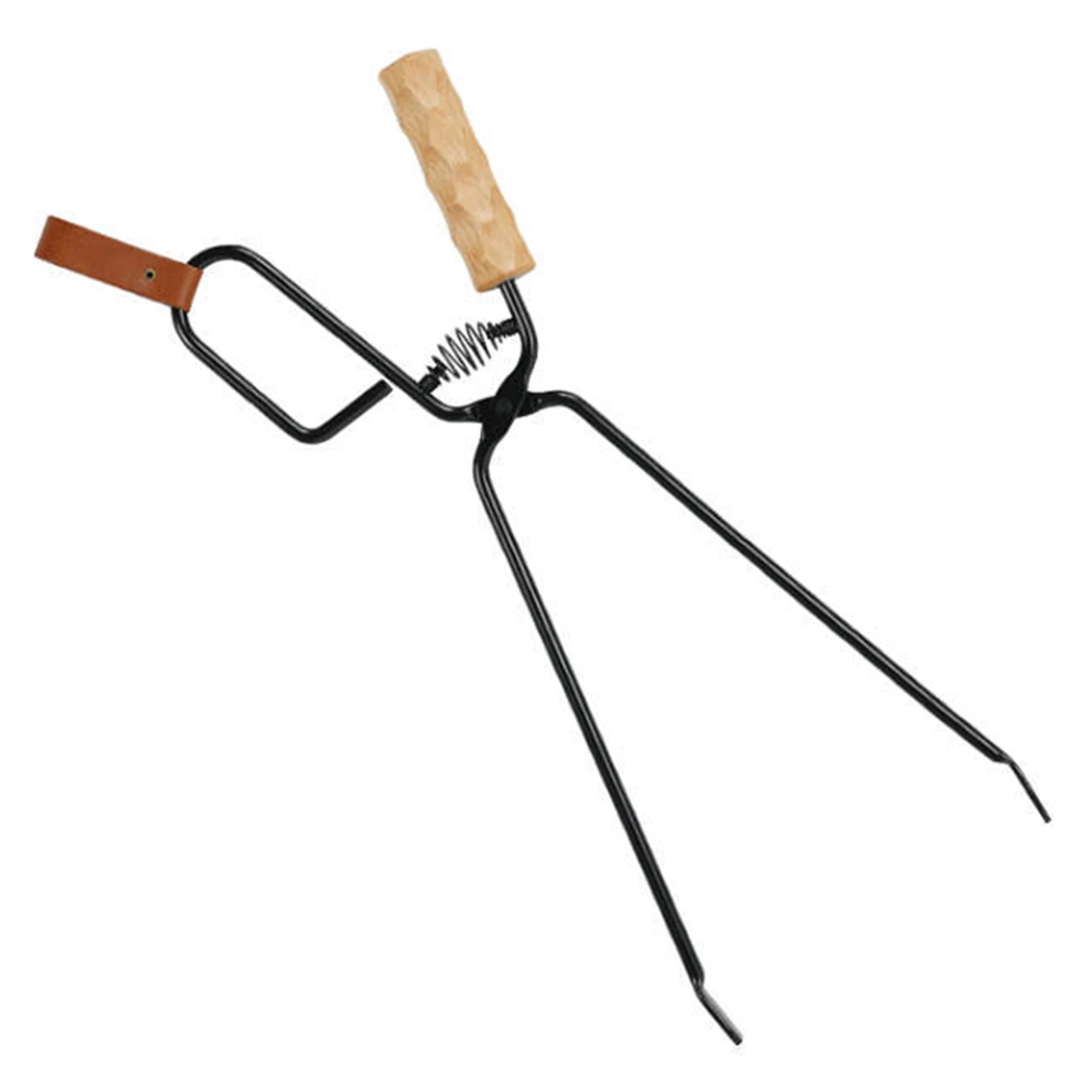 

Fireplace Tongs Heavy Duty Cast Iron Tongs Log Grabber Tweezers Fire Pits Grabber Burner Camping Stove Strong Cookware Supplies