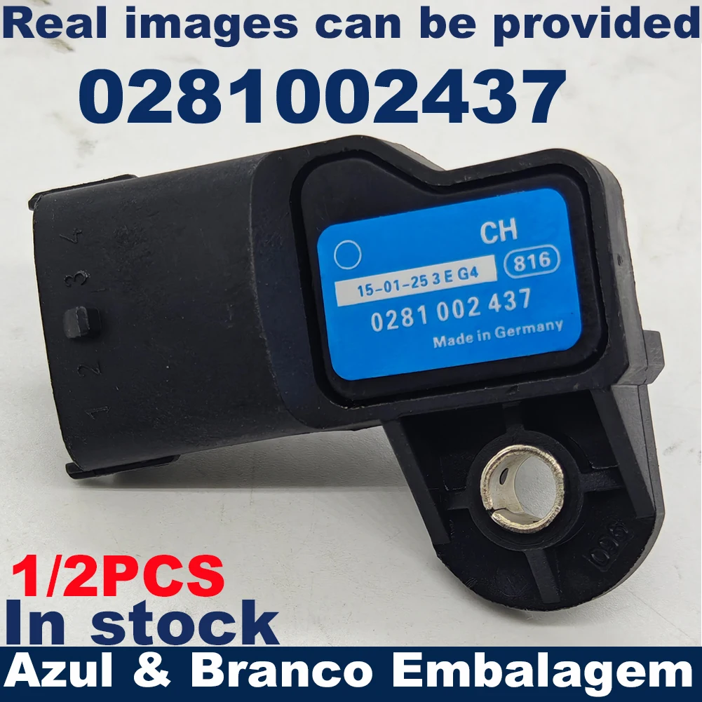 

1/2PCS In stock For B OSCH 0281002437 Box Intake Manifold Pressure Sensor MAP For ALFA ROMEO GM FIATT IVECOO JEEPP 0504088431