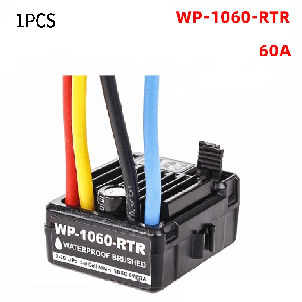 

ESC Speed Controller 1060 Brushed 1pcs 320A 4.0 Connectors Dustproof High Voltage Red+Black Tool 36.5x32x18.0mm