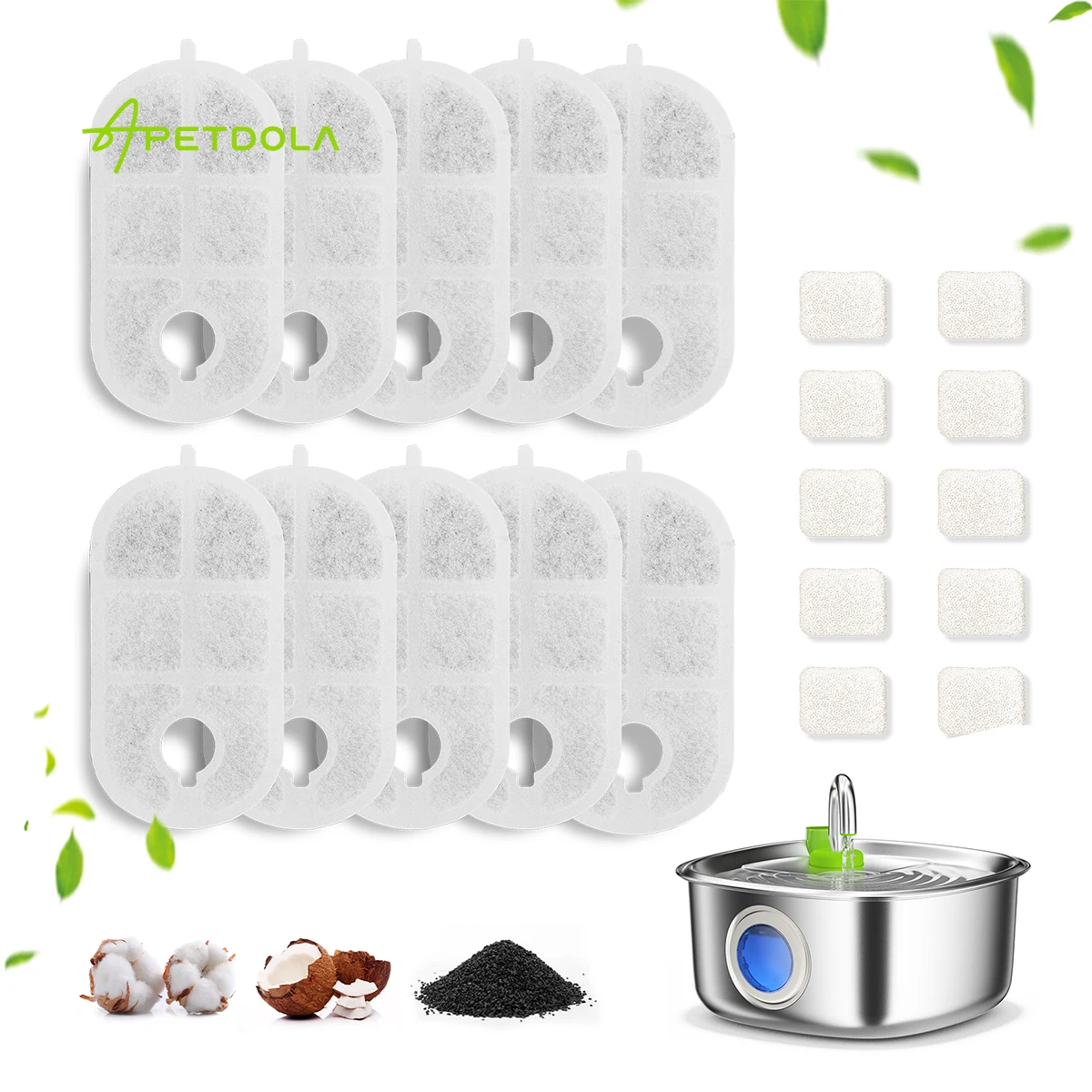 10 шт./упаковка сменные фильтры для фонтана FS20