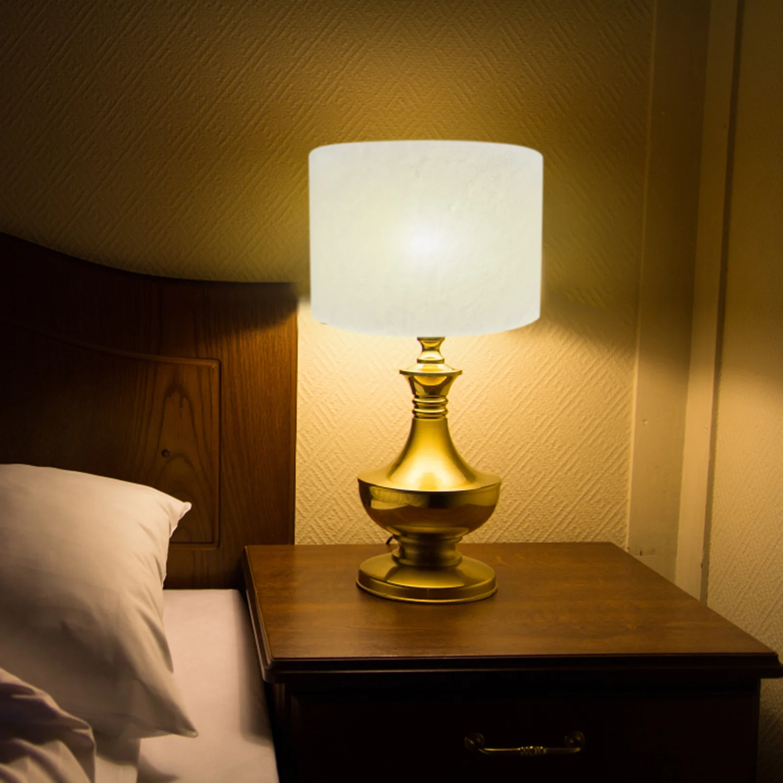 

Household E27 Plush Lamp Shade Chic Plush Lampshade Plush Table Lamp Shade