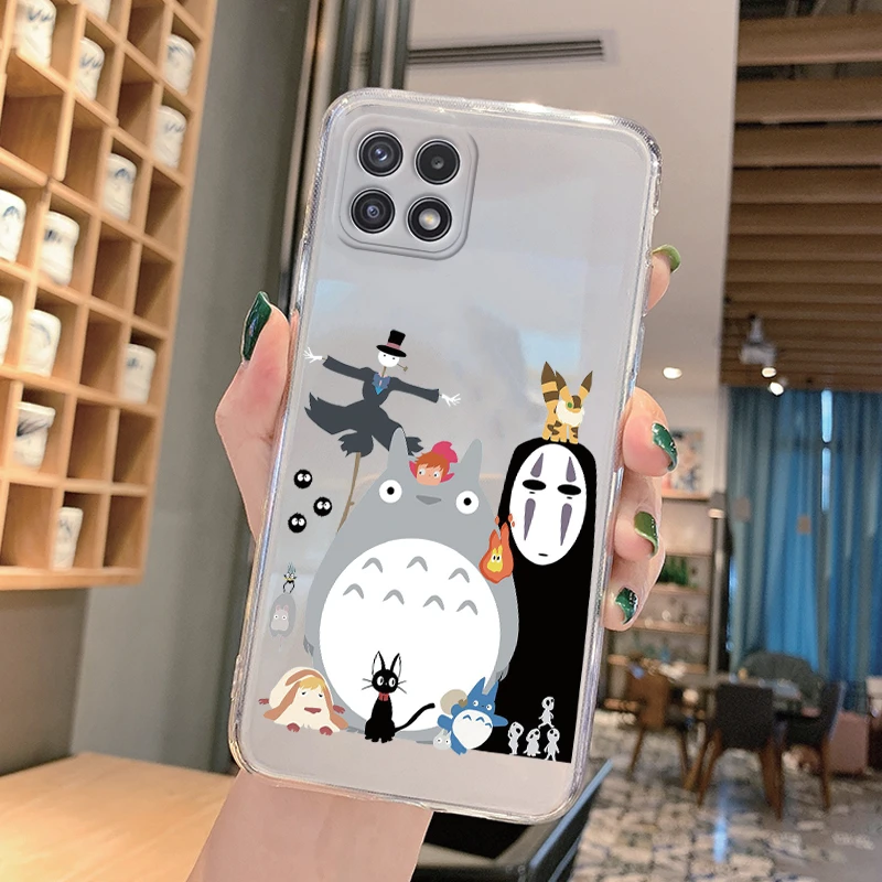 Милый чехол в стиле аниме для Samsung Galaxy A22 4G A 22 A22S телефонная Обложка студии ghibel