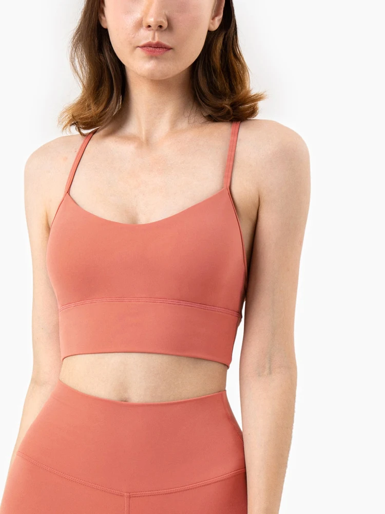 

Yoga Bras Women Y-shaped Back Spaghetti Straps Yoga Tops Sexy Sporting Underwear Woman Running Workout Female Gym Clothing