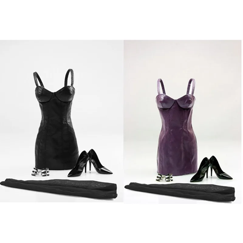 

Модель женской сексуальной кожаной юбки на бретелях, модель одежды на заказ, 1/6