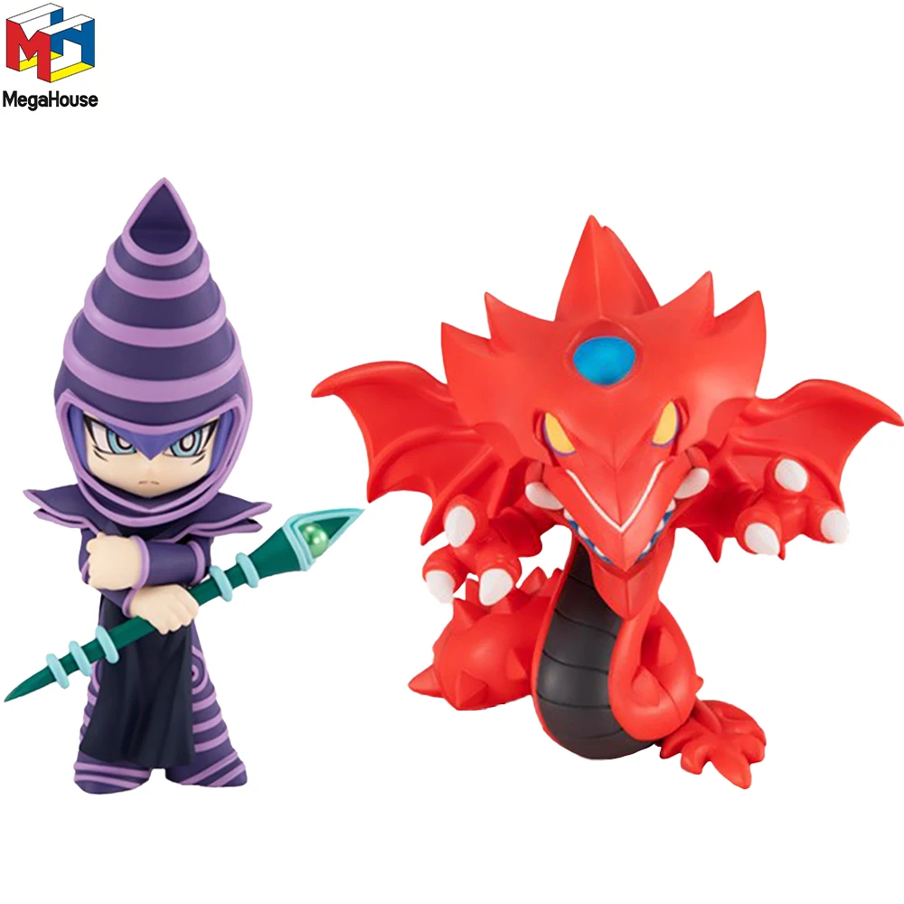 Megahouse MEGATOON Yu-Gi-Oh! Поединка монстров Темный Магик слайдер небо Дракон кавайная