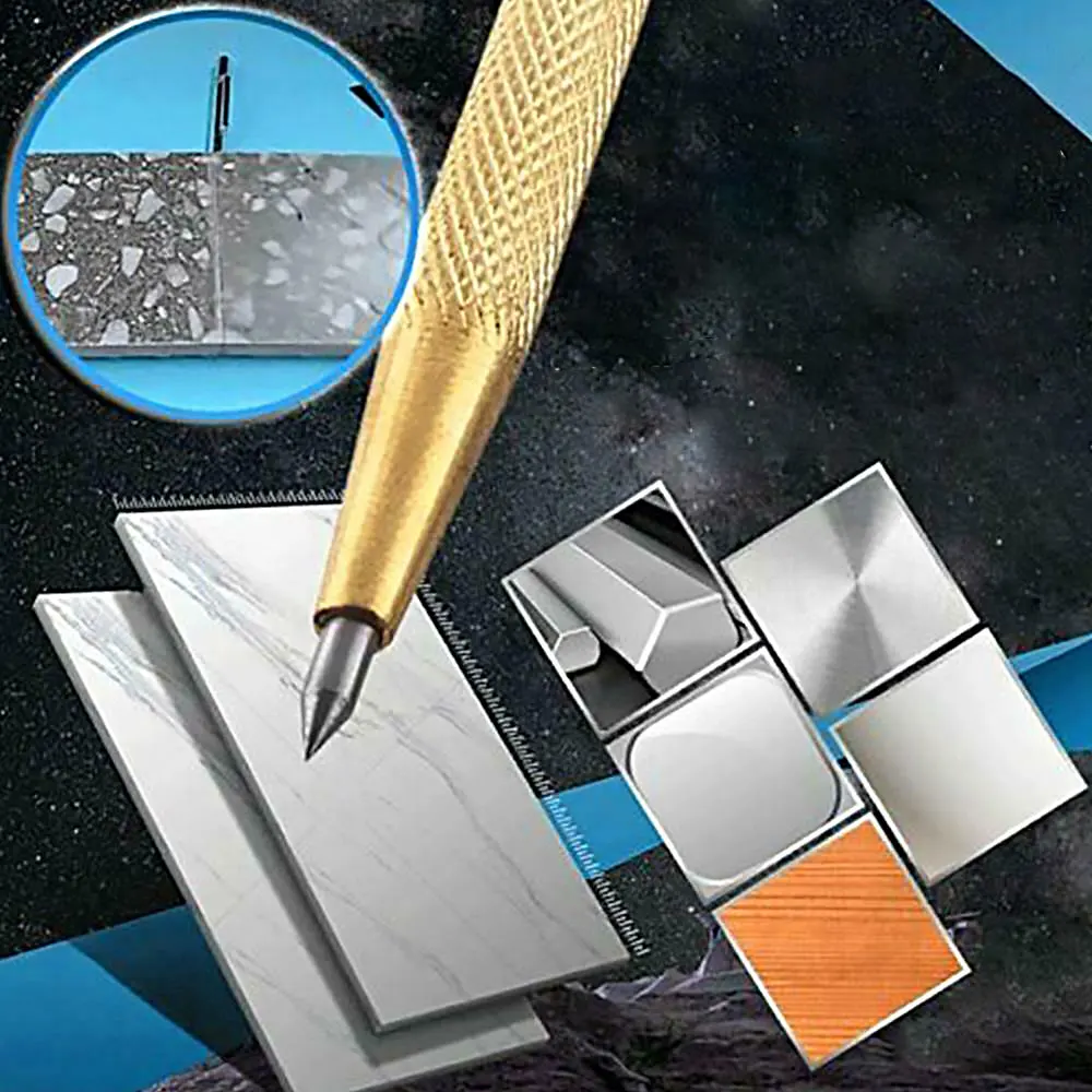 

New Style 1PC Tungsten Steel Tip Scriber Marking Etching Pen Marking Tools for Ceramics Glass Shell Metal Lettering
