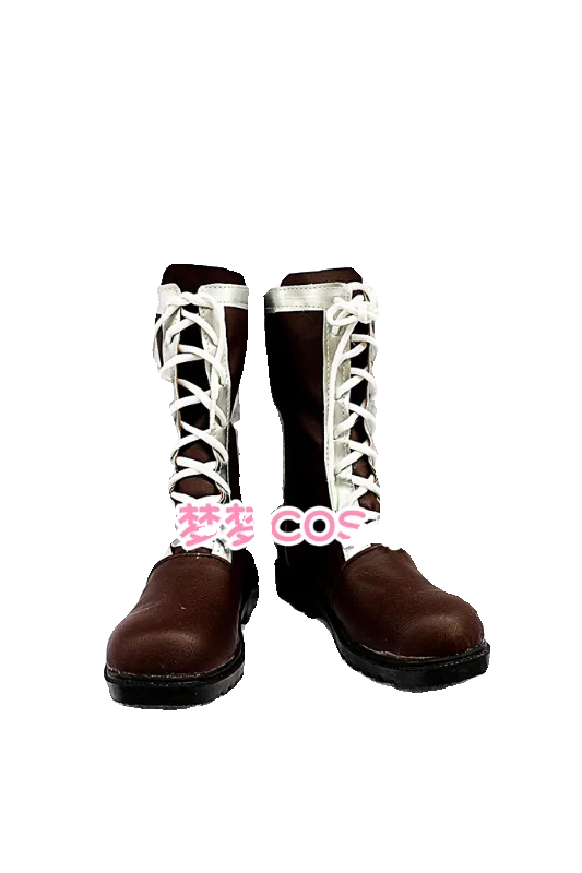 Jp аниме Kara no Kyoukai Ryougi Shiki Косплей Костюм Обувь Коричневые ботинки ручной работы из