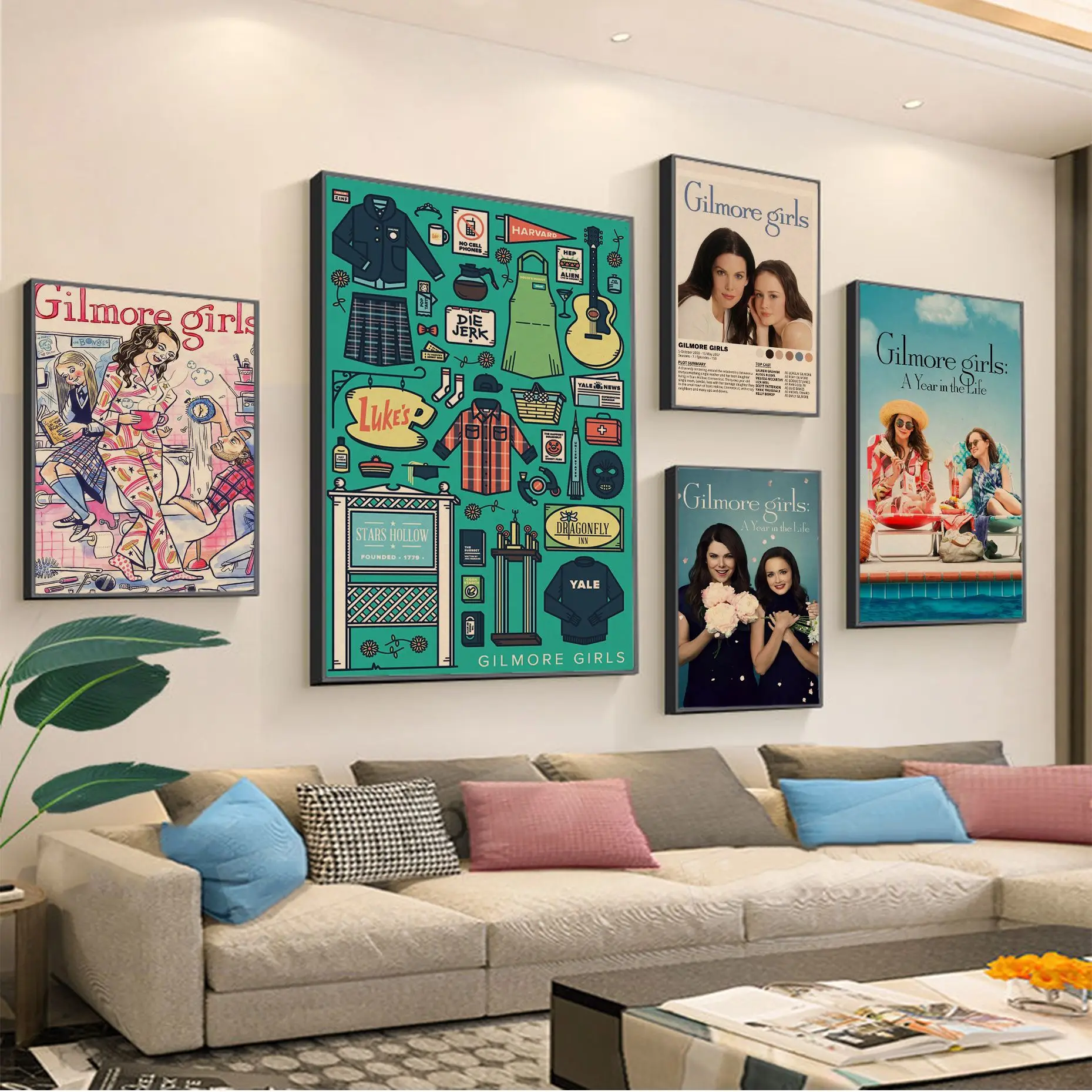 

Gilmore Girls Retro Kraft Paper Poster Vintage Room Home Bar Cafe Decor Nordic Home Decor
