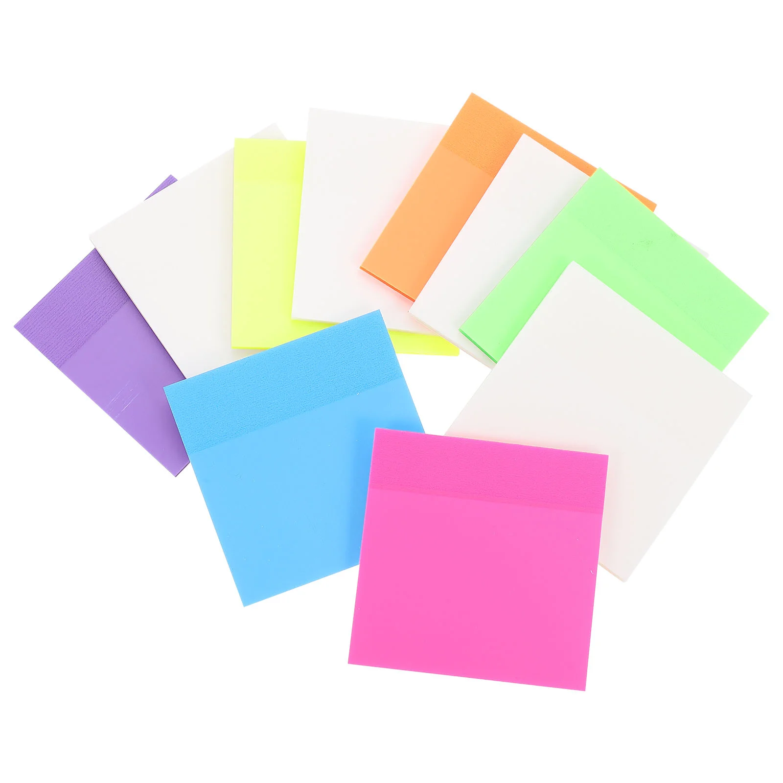 

10 Bags Student Accessory Plastic Note Stickers Colorful Memo Stickers Self-adhesive Memo for Student Office Home
