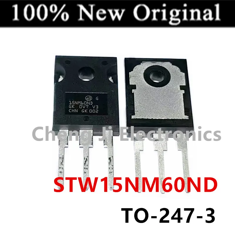 

10 шт./лот STW15NM60ND STW15NM60 TO-247-3 маркировка: 15NM60ND новый оригинальный N-канальный мощный МОП-транзистор