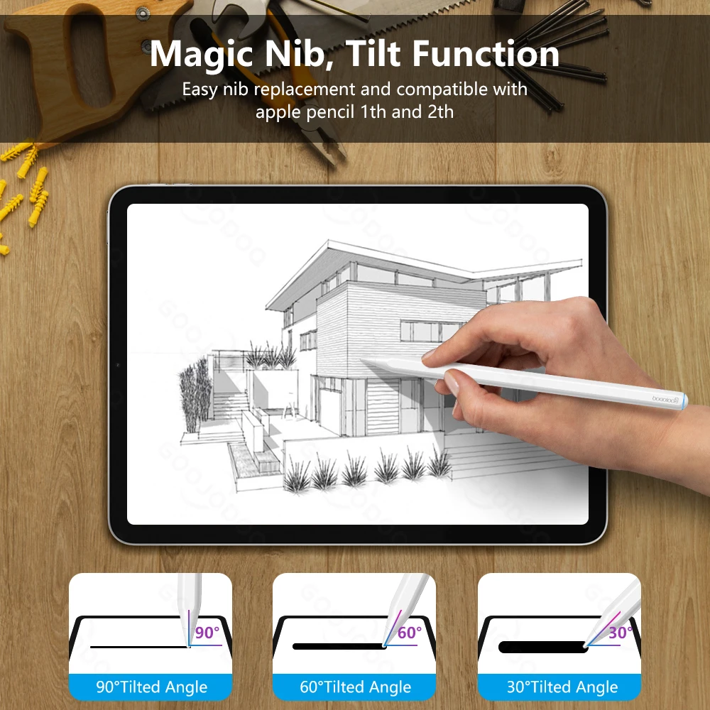 For Apple Pencil 2 1 with Wireless Charging for iPad Palm Rejection Tilt Pen Air 4 5 Pro 11 12.9 Mini 6 Stylus |