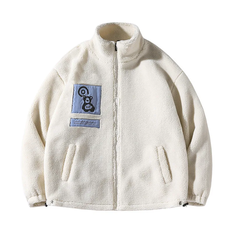 

Осень-зима 2021, модная плюшевая мужская куртка ins, молодежное пальто, утепленное кашемировое пальто