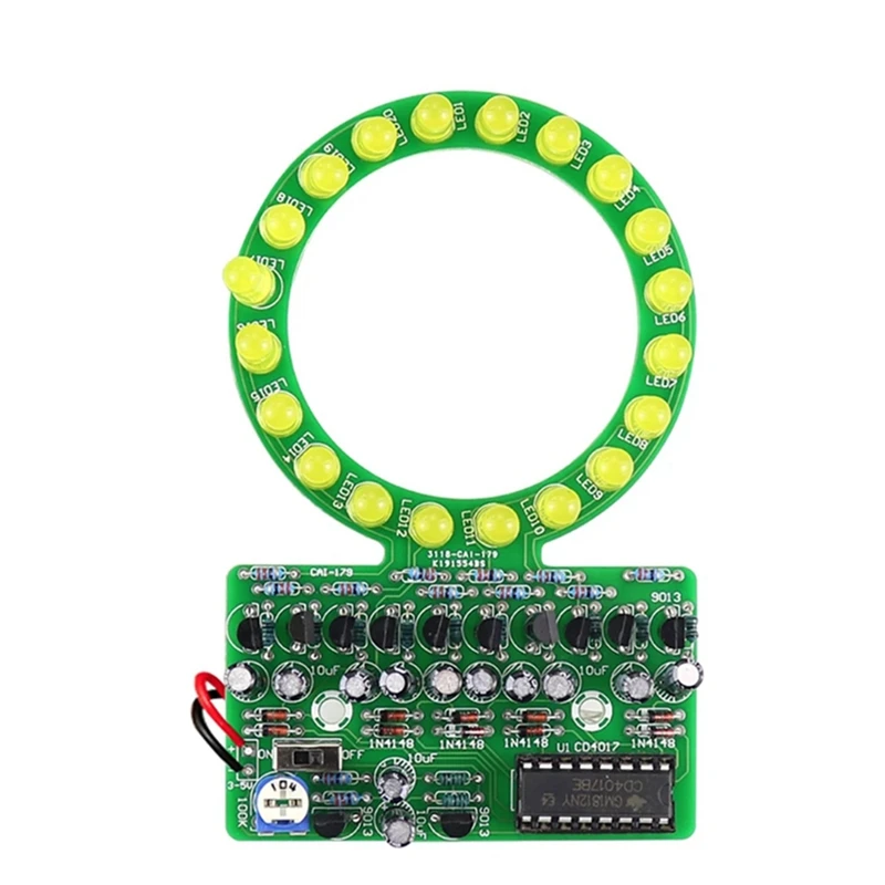 Новинка кольцевая градиентная светодиодная водная лампа CD4017 набор для