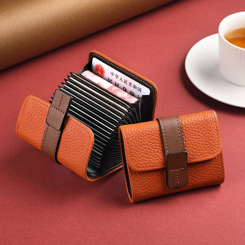 

Fashion Women's Coin Purse Wallet Blocking Man Leather Wallet Zipper Business Card Holder ID Money Bag Wallet Female