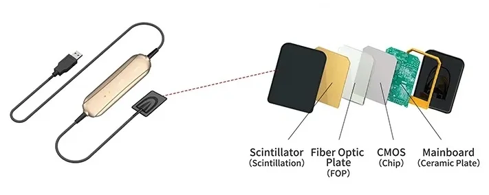 Дешевый стоматологический датчик Цена HDR-500/600B Стоматологический рентгеновский