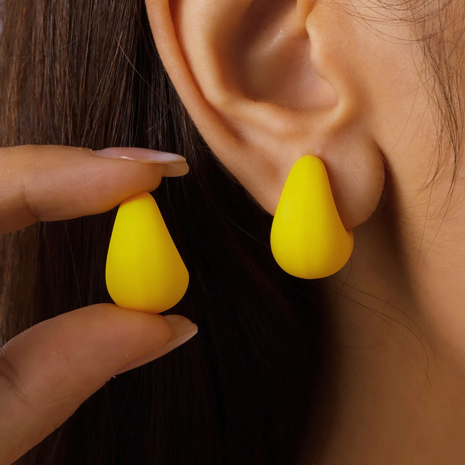 Классические серьги-гвоздики для женщин акриловые серьги ярких цветов синего и