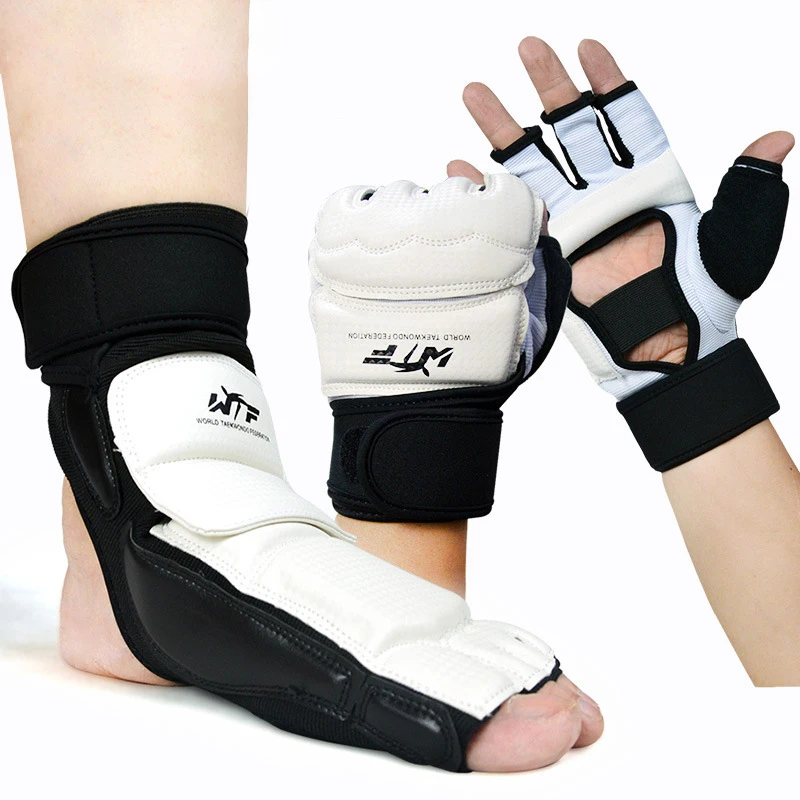 

Taekwondo protection Sanda Training Taekwondo Handguard and Banket Match Protective Gear Foot Protector WTF Kickboxing Equipment