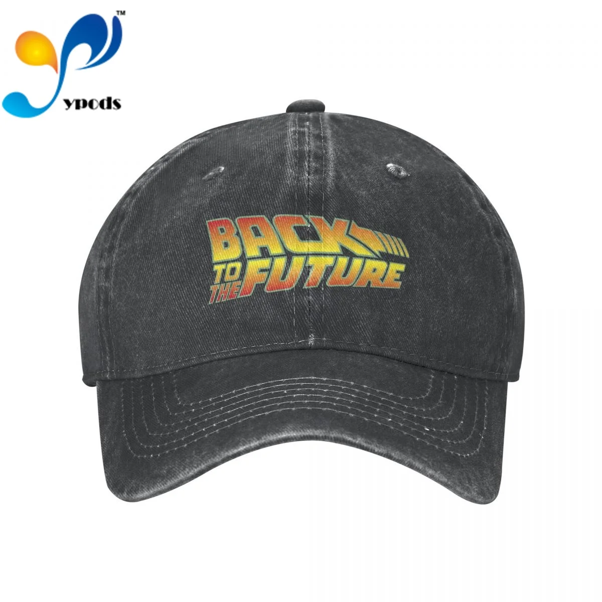 

Back To The Future Classic Movie Logo Women Men Cotton Baseball Cap Unisex Casual Caps Outdoor Trucker Snapback Hats