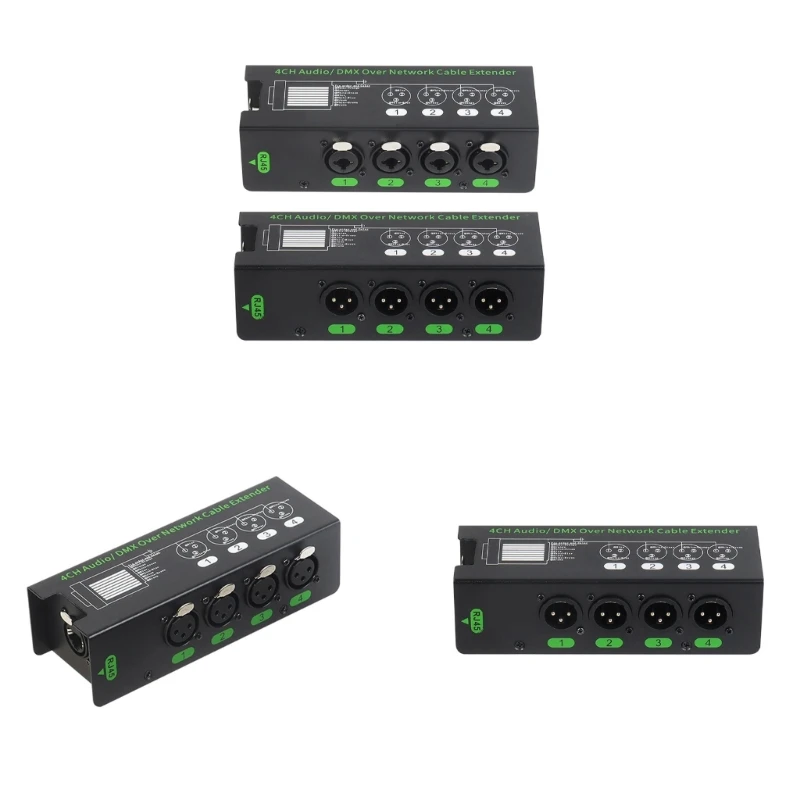 Мужской женский удлинитель сигнала через RJ45 4-канальный адаптер кабеля Ethercon для