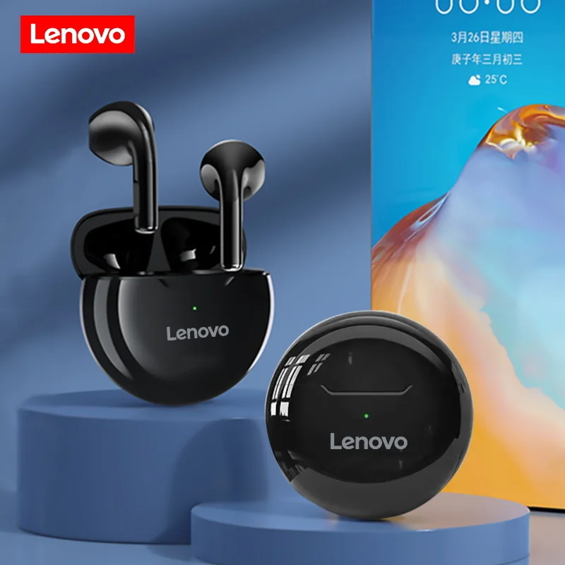 

Lenovo HT38 Wireless Headphones Bluetooth Earphones Earbuds TWS Headset Hearing Aids Fone Waterproof Fone Bass for Sports Phones