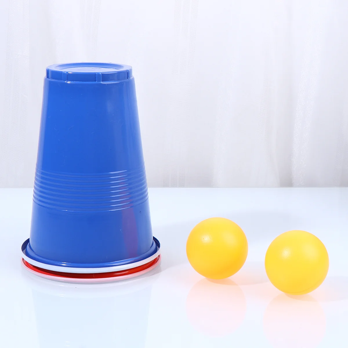 

1 Set of Pong Set Tennis Balls Cups Game Pong Game Set Pong Game Pong Tournament