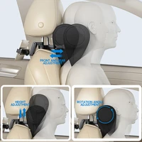multifunction car headrest universal adjustable headrest with mobile phone tablet holder somatosensory memory foam pillow