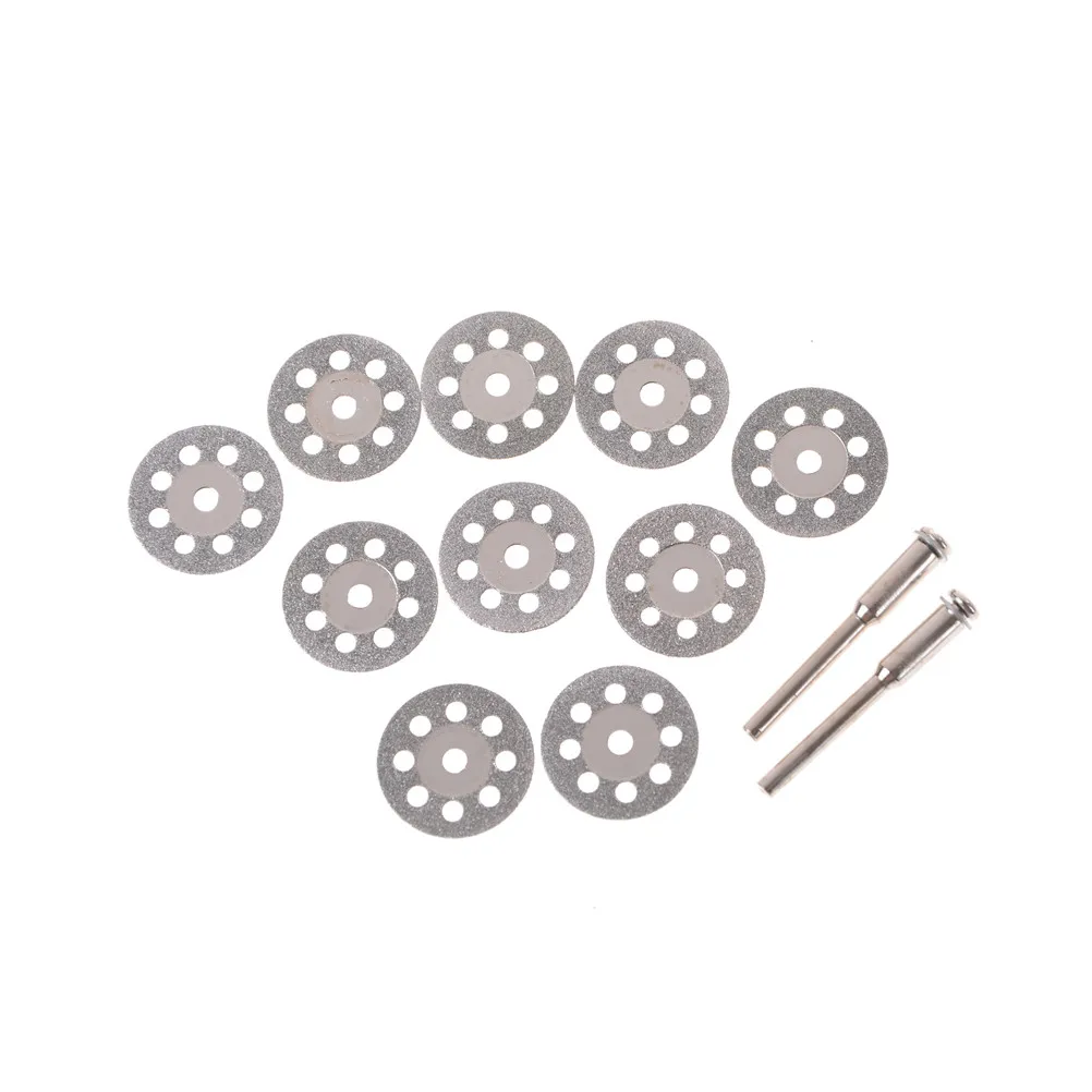 

10 шт./лот маленький 20 мм Алмазный абразивный диск Dremel Аксессуары для роторного инструмента алмазный шлифовальный круг циркулярная пила реж...