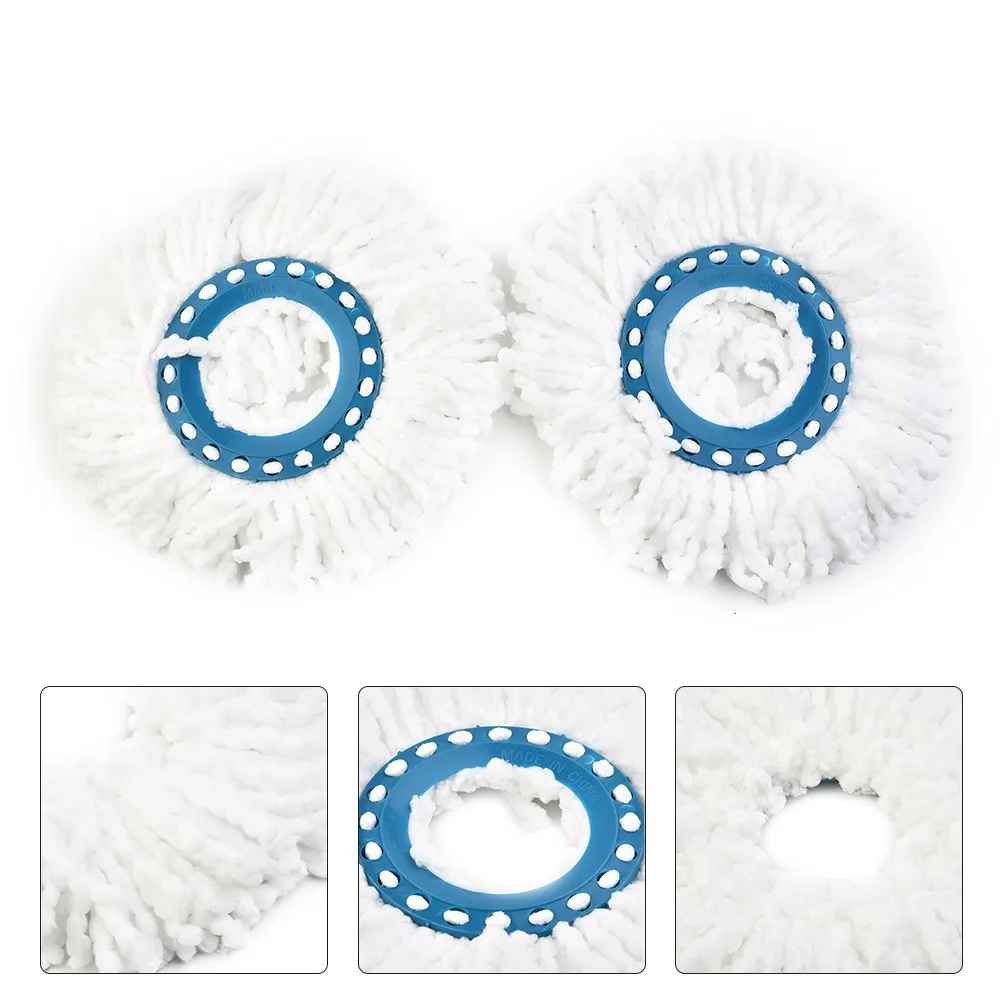 

For Leifheit Mop Replacement Heads Microfiber Mop Parts Replacement Rotating 2pcs Accessories Brand New Durable