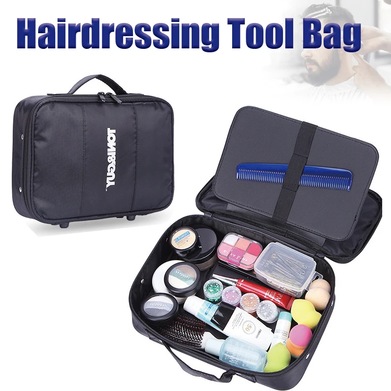 

Barber Hair Scissor Comb Bag Hairdressing Tool Large Capacity Storage Pouch Portable Hard Salon Styling Suitcase Holder