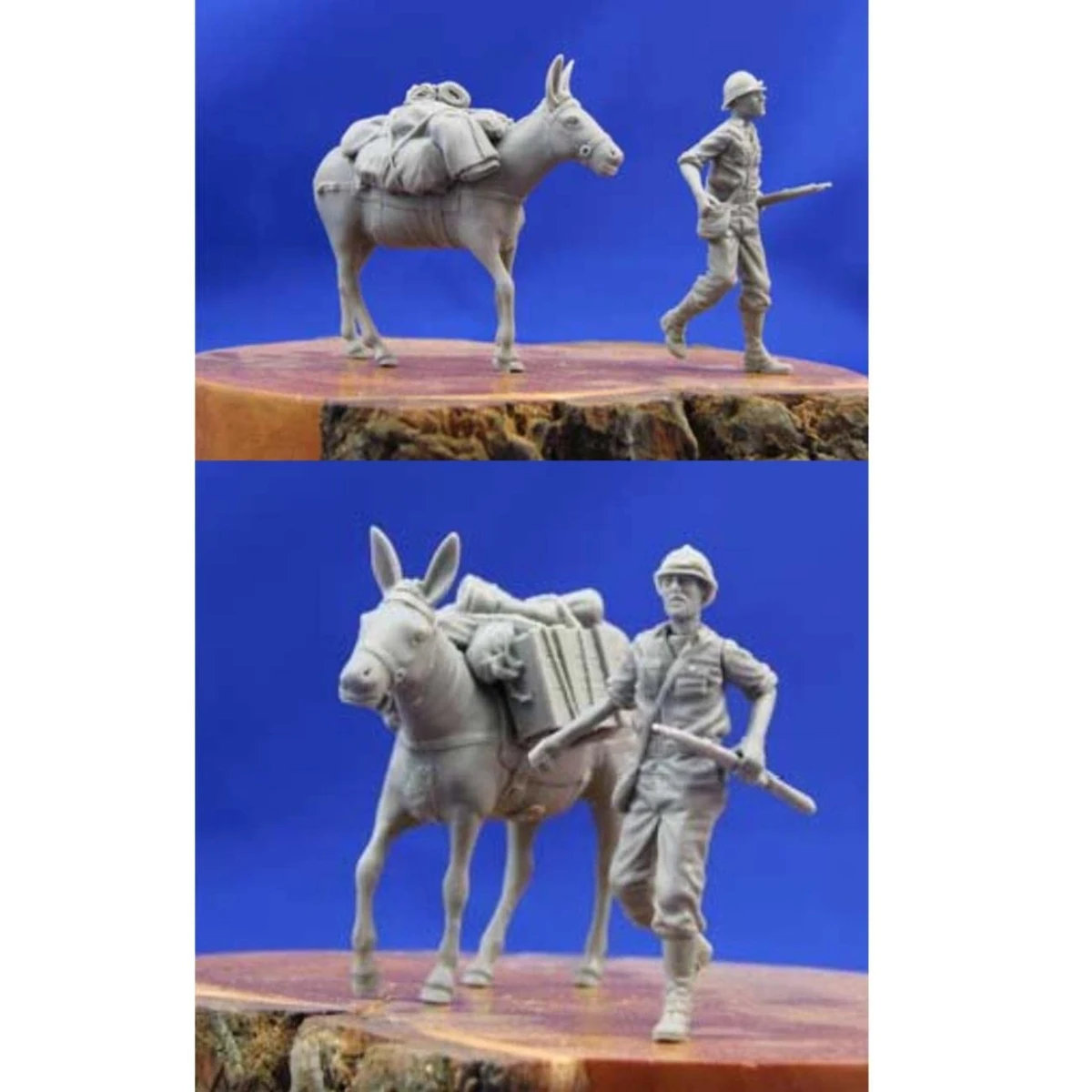 Неокрашенная фигурка солдата Kit масштаб 1/35 см