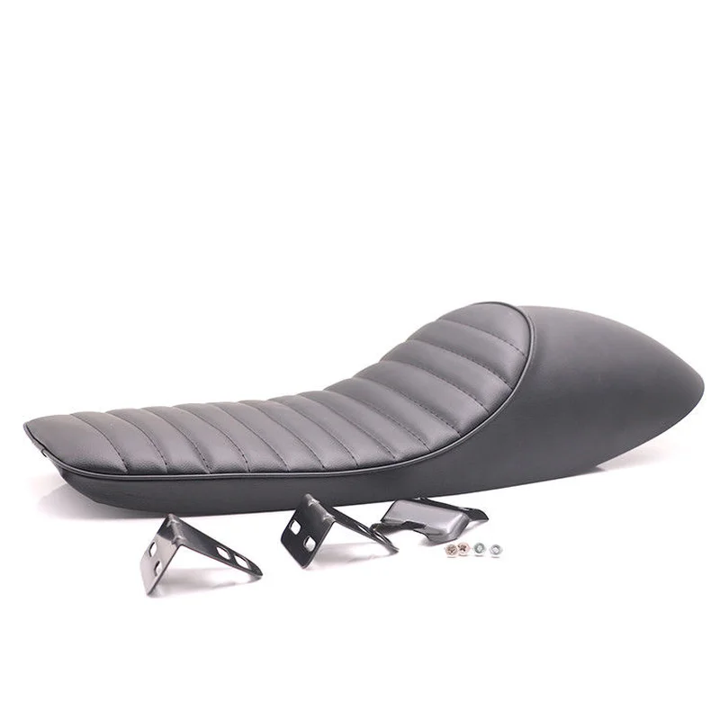 

Black Retro Vintage Hump Long Seat For Honda Suzuki Yamaha Cafe Racer Old School