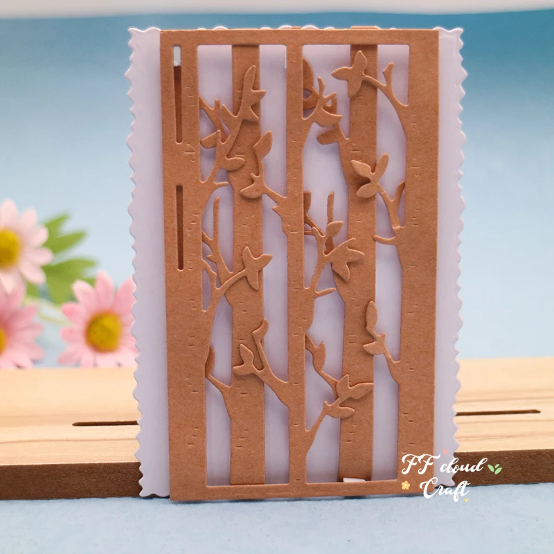 

2022 Tree Cutting Dies Carbon Steel Scrapbook Embossing Knife Mould Manual Production Christmas DIY Gift