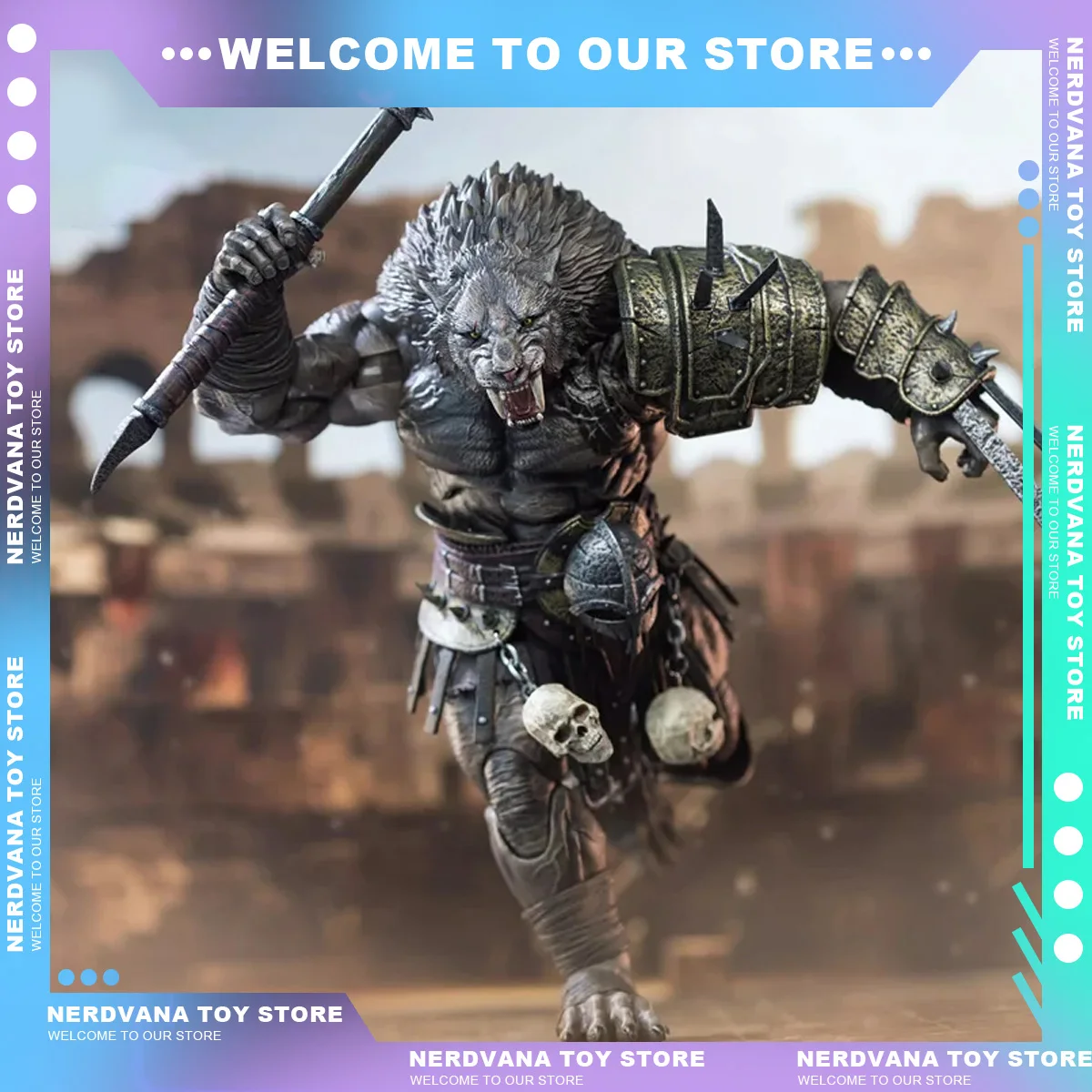 Фото В НАЛИЧИИ 1/12 9 дюймов XesRay Black Machairodus Gladiator Фигурка животного Модель Полный набор Коллекционная игрушка №3