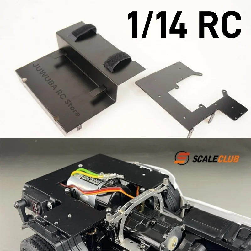Фото SCALECLUB RC 1/14 грузовик-кабина, аккумуляторная проводка, передний сервопривод для Tamiya 1/14 TGX FH16 R620 770S Actros, запчасти, аксессуары №1