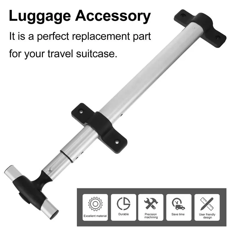 

1Pc Suitcase Telescopic Handle Suitcase Pull Rod Trolley SchoolbagSingle Trolley Makeup CaseSingle Trolley Luggage Accessory