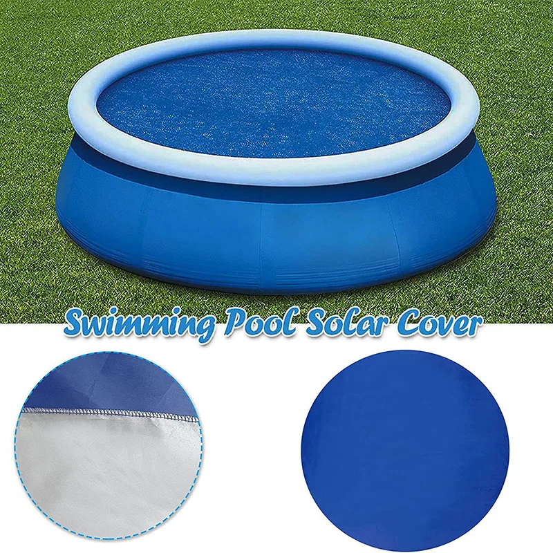 

8/10FT Swimming Pool Cover Protector PE Insulation Film Foot Above Ground Dustproof Blue Protection Pool Solar Cover Film